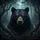 Black Bear Head Forest Foliage Moonlit Night - Wildlife Lover Gift Spare Tire Cover - 6