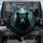 Black Bear Head Forest Foliage Moonlit Night - Wildlife Lover Gift Spare Tire Cover - 1