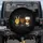 Peace Love Coffee Golden Glitter Peace Sign Leopard Heart - Vehicle Decor Spare Tire Cover - 1
