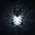 Menacing Cracked Dark Skull Glowing Red Eyes White Orb - Gothic Dark Fantasy Decor Gift Spare Tire Cover - 6