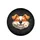 Orange-Brown Smiling Dog Face Daisy Botanical Leaves - Pet Lover Gift for Everyday Use Spare Tire Cover - 4