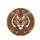 Layered Tiger Heads Orange Black Stripes Electric Blue Eyes Wildlife Lover Gift Spare Tire Cover - 4