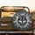 Black Wolf Head Red Eyes Mountain Peaks Tree Line - Wildlife Lover Gift Spare Tire Cover - 2