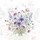 White Butterfly Purple Cornflower Wildflower Meadow - Home Decor Gift for Nature Lover Spare Tire Cover - 6