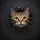 Tabby Cat Golden Eyes Surprised Expression Jagged Textures - Cat Lover Home Decor Gift Spare Tire Cover - 6