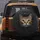 Tabby Cat Golden Eyes Surprised Expression Jagged Textures - Cat Lover Home Decor Gift Spare Tire Cover - 5