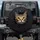 Tabby Cat Golden Eyes Surprised Expression Jagged Textures - Cat Lover Home Decor Gift Spare Tire Cover - 1