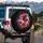 Exaggerated Features Grinning Cartoon Horse Multi-Color Mane - Horse Lover Gift Spare Tire Cover - 3