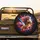 Exaggerated Features Grinning Cartoon Horse Multi-Color Mane - Horse Lover Gift Spare Tire Cover - 2