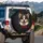 Joyful Pembroke Welsh Corgi Head Red Bow Tie - Dog Lover Gift Spare Tire Cover - 3