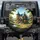 Fairytale Stone Cottage Blue Turret Enchanted Garden - Home Decor Gift for Fantasy Lover Spare Tire Cover - 1