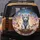 White Tiger Cub Butterflies Celestial Night Sky - Wildlife Lover Gift Spare Tire Cover - 5