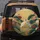 Herons Lotus Pond Golden Asian Tapestry - Wildlife Nature Home Decor Gift Spare Tire Cover - 5