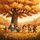 Fox Rabbit Pig Dog Child Procession Autumn Tree Fall Leaves Outdoor Decor Gift Spare Tire Cover - 6
