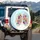 Vibrant Colorful Floral Lungs Organic Botanical Nature - Wellness Enthusiast Decor Gift Spare Tire Cover - 3