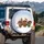 Dashshund Through The Snow Christmas Dachshunds Winter Scene Holiday Gift for Dog Lover Spare Tire Cover - 3