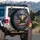 Torn American Flag Knight Armor 'One Nation Under God' - USA 250th Anniversary Independence Day Spare Tire Cover - 3