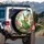 Frog Butterfly Cherry Blossom Stained Glass - Wildlife Lover Gift Spare Tire Cover - 3
