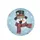 Smiling Snowman Welcome Sign Top Hat Scarf - Christmas Holiday Gift Spare Tire Cover - 4