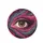 Lush Eyelash Fuchsia Magenta Hazel Eye Gold Agate Geode - Luxury Vehicle Accent Spare Tire Cover - 4