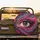 Lush Eyelash Fuchsia Magenta Hazel Eye Gold Agate Geode - Luxury Vehicle Accent Spare Tire Cover - 2