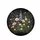 Midnight Black Wildflower Meadow Pink Poppies Blue Delphiniums - Nature Lover Gift Spare Tire Cover - 4