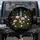 Midnight Black Wildflower Meadow Pink Poppies Blue Delphiniums - Nature Lover Gift Spare Tire Cover - 1