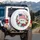 American Flag America 1776-2026 Patriotic Flowers - USA 250th Anniversary Gift Spare Tire Cover - 3