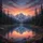 Mountain Lake Sunset Reflection Snow-Capped Peaks - Outdoor Adventure Gift Spare Tire Cover - 6