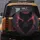 Black Wolf Piercing Gaze Red Eyes Swirling Mist Energy Plumes - Outdoor Adventure Gift Spare Tire Cover - 5