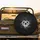 Glowing White Heart Paw Print Light Rays Aura Particles Nebula - Pet Owner Gift Spare Tire Cover - 2