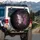 Butterfly Gold Wing Amethyst Lavender Black Botanical Silhouettes Home Decor Gift Spare Tire Cover - 3