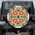 Burnt Orange Stylized Flowers Dark Green Leaves - Outdoor Vehicle Accessory Road Trip Spare Tire Cover - 1