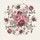 Lush Pink Burgundy Rose Bouquet Foliage Vines Creamy Off-White Botanical Gift Spare Tire Cover - 6