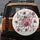 Lush Pink Burgundy Rose Bouquet Foliage Vines Creamy Off-White Botanical Gift Spare Tire Cover - 5