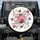 Lush Pink Burgundy Rose Bouquet Foliage Vines Creamy Off-White Botanical Gift Spare Tire Cover - 1