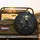 Mummified Cat Dog Glowing Eyes Rustic Steering Wheel - Ancient Gothic Horror Collector Gift Spare Tire Cover - 2