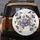Lavender Purple Morning Glory Blossoms Delicate Leaves Vines Tapestry - Home Decor Gift Spare Tire Cover - 5
