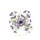 Lavender Purple Morning Glory Blossoms Delicate Leaves Vines Tapestry - Home Decor Gift Spare Tire Cover - 4