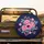 Midnight Blue Pink Rose Floral - Home Decor Gift for Rose Lovers Spare Tire Cover - 2