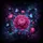 Pink Peony Blue Butterfly Cosmic Stars - Home Decor Gift Spare Tire Cover - 6