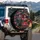 Calavera Sugar Skull Couple Floral Dia de los Muertos Gift for Folk Art Lovers Spare Tire Cover - 3
