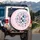 Playful Fish Bubbles Polka Dot Underwater Scene Ocean Lover Travel Gift Spare Tire Cover - 3