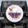 Majestic Moth Crescent Moon Stars Rich Purple Botanical Foliage - Nature Lover Home Decor Gift Spare Tire Cover - 1