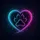 Cosmic Nebula Stars Glowing Heart Paw Print - Outdoor Lifestyle Wildlife Lover Gift Spare Tire Cover - 6
