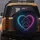 Cosmic Nebula Stars Glowing Heart Paw Print - Outdoor Lifestyle Wildlife Lover Gift Spare Tire Cover - 5