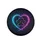 Cosmic Nebula Stars Glowing Heart Paw Print - Outdoor Lifestyle Wildlife Lover Gift Spare Tire Cover - 4