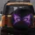 Luminous Feline Reptilian Purple Eyes - Mysterious Gaze Travel Essentials Spare Tire Cover - 5