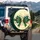 Ribbon Bow Golden Knot Polka Dot Festive - Seasonal Celebration Gift Spare Tire Cover - 3