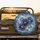 Indigo Blue Translucent Flowers Gold Butterfly Luxury Lifestyle Home Decor Gift Spare Tire Cover - 2